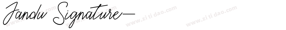 Jandu Signature字体转换